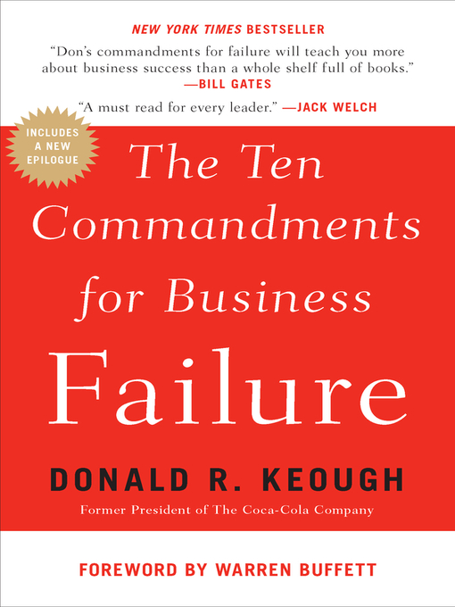 Title details for The Ten Commandments for Business Failure by Donald R. Keough - Wait list